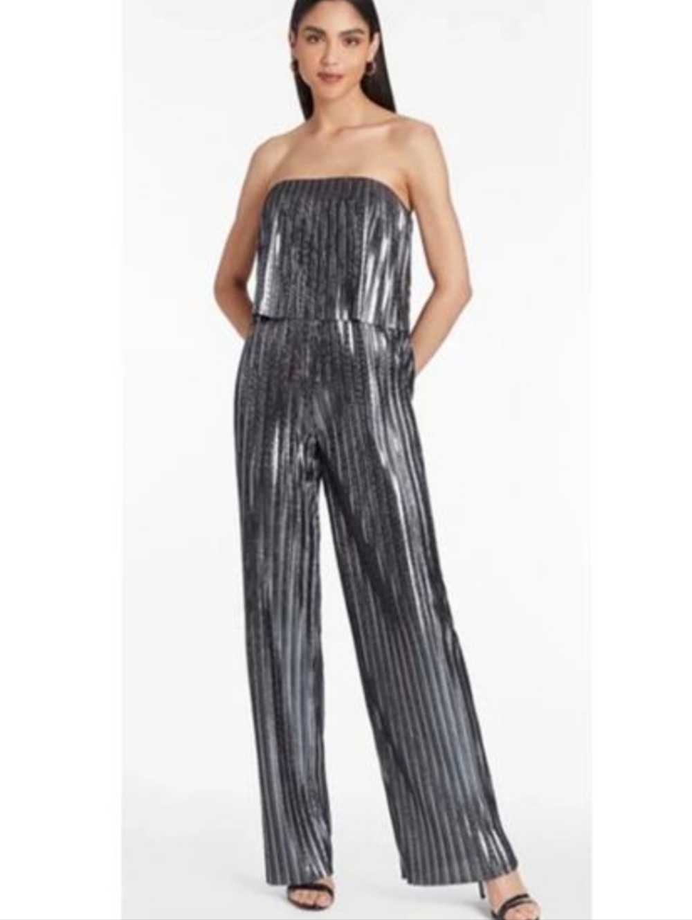 NWT Amanda Uprichard Collina Jumpsuit In Pleats. Small